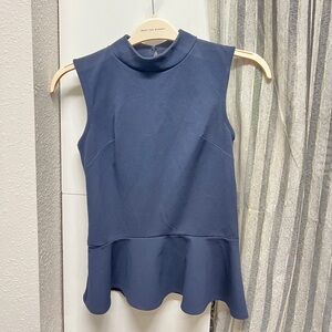 Banana Republic Navy  Sleeveless Blouse/Peplum Top